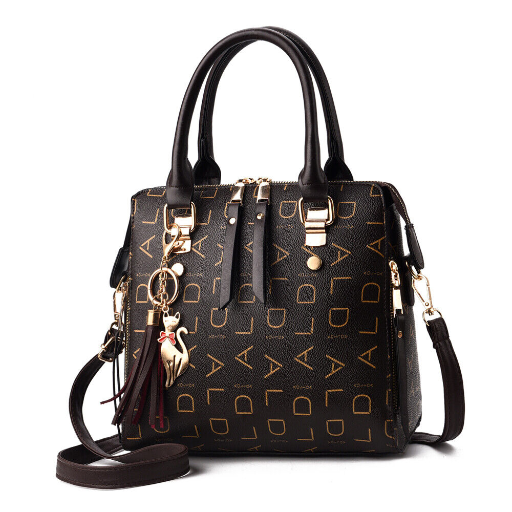 Women PU Leather Handbag Shoulder Bag Crossbody Satchel Messenger Purse Tote 24Hr Smart