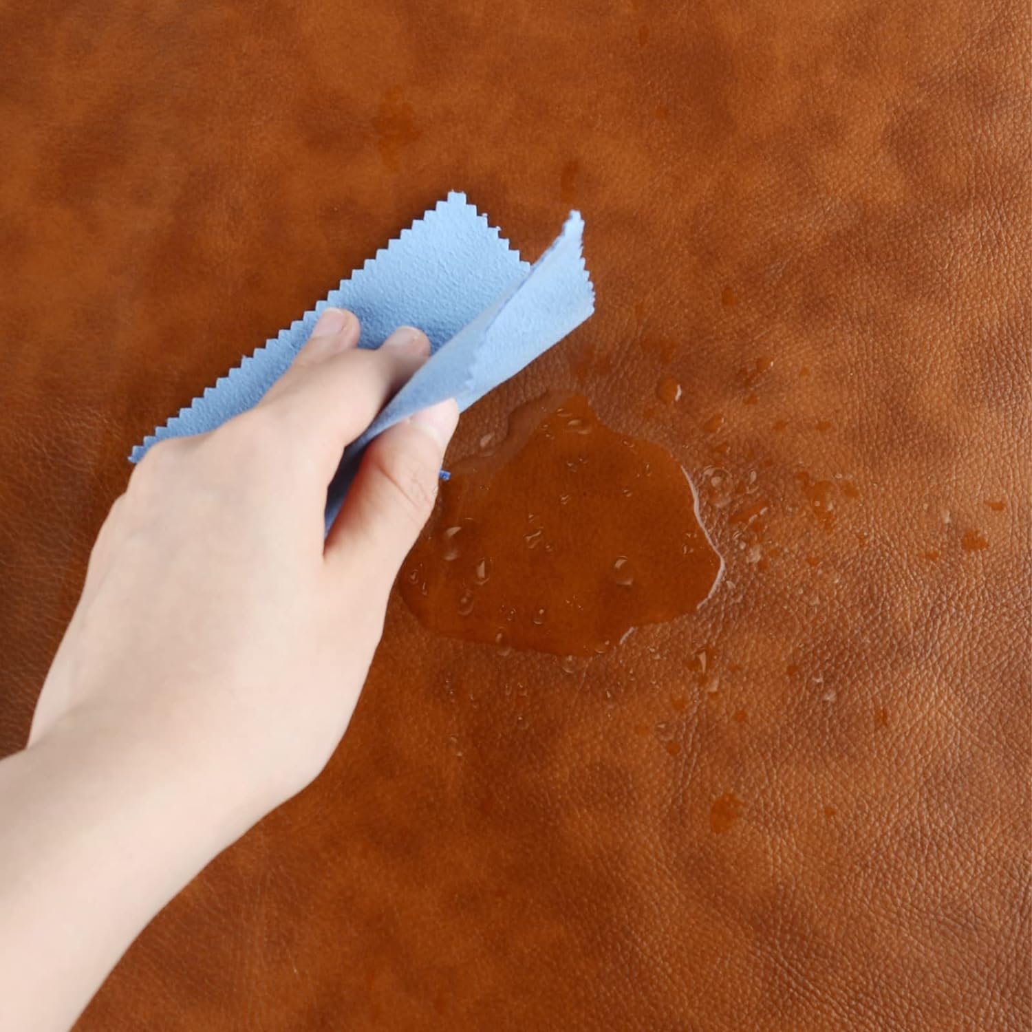 Linkidea Vegan Leather Table Cloth, Outdoor Camping Table Cover, 85" x 55" Wipeable Rectangle Dining Table Pads Protector for Coffee Table, Dining Room Table 24Hr Smart