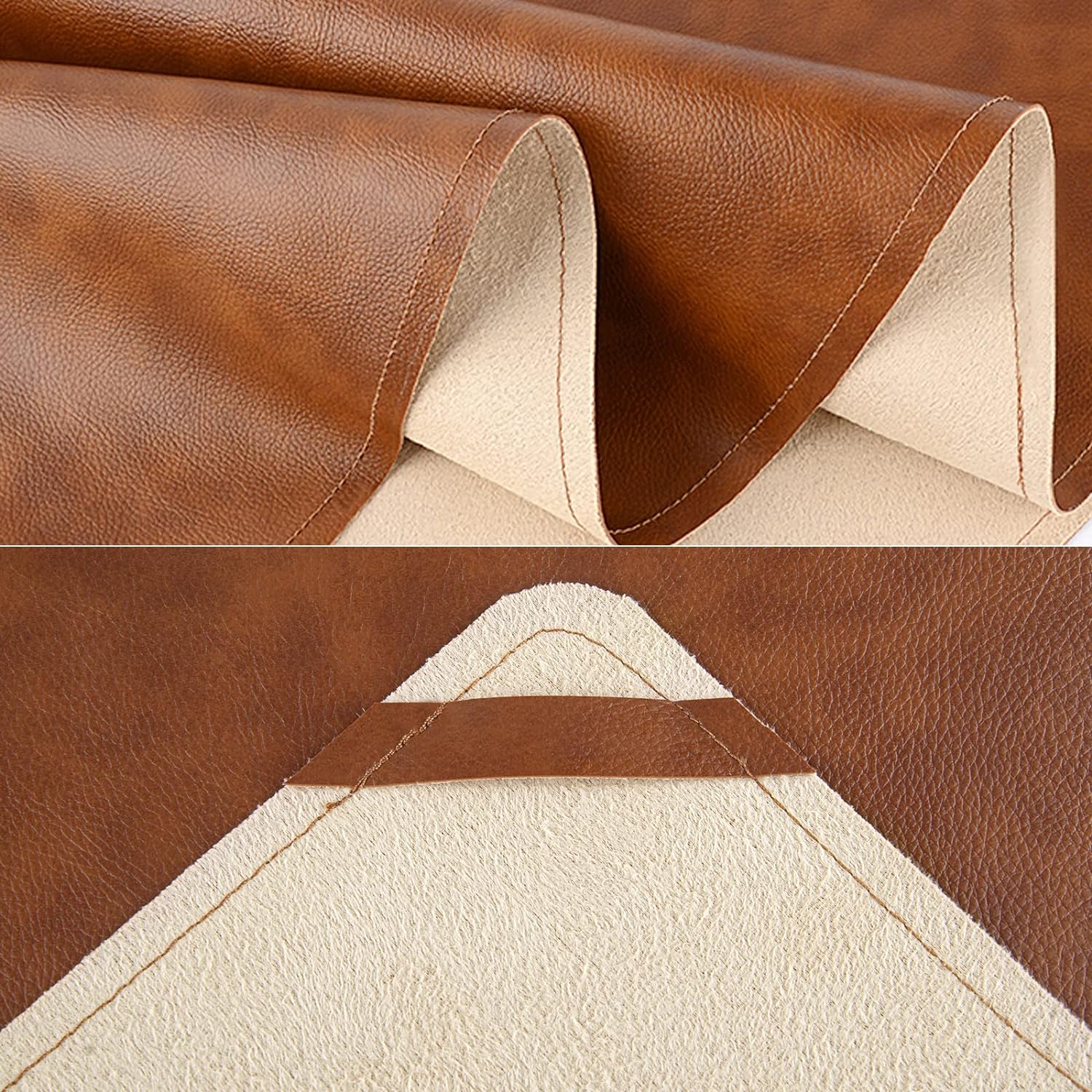 Linkidea Vegan Leather Table Cloth, Outdoor Camping Table Cover, 85" x 55" Wipeable Rectangle Dining Table Pads Protector for Coffee Table, Dining Room Table 24Hr Smart