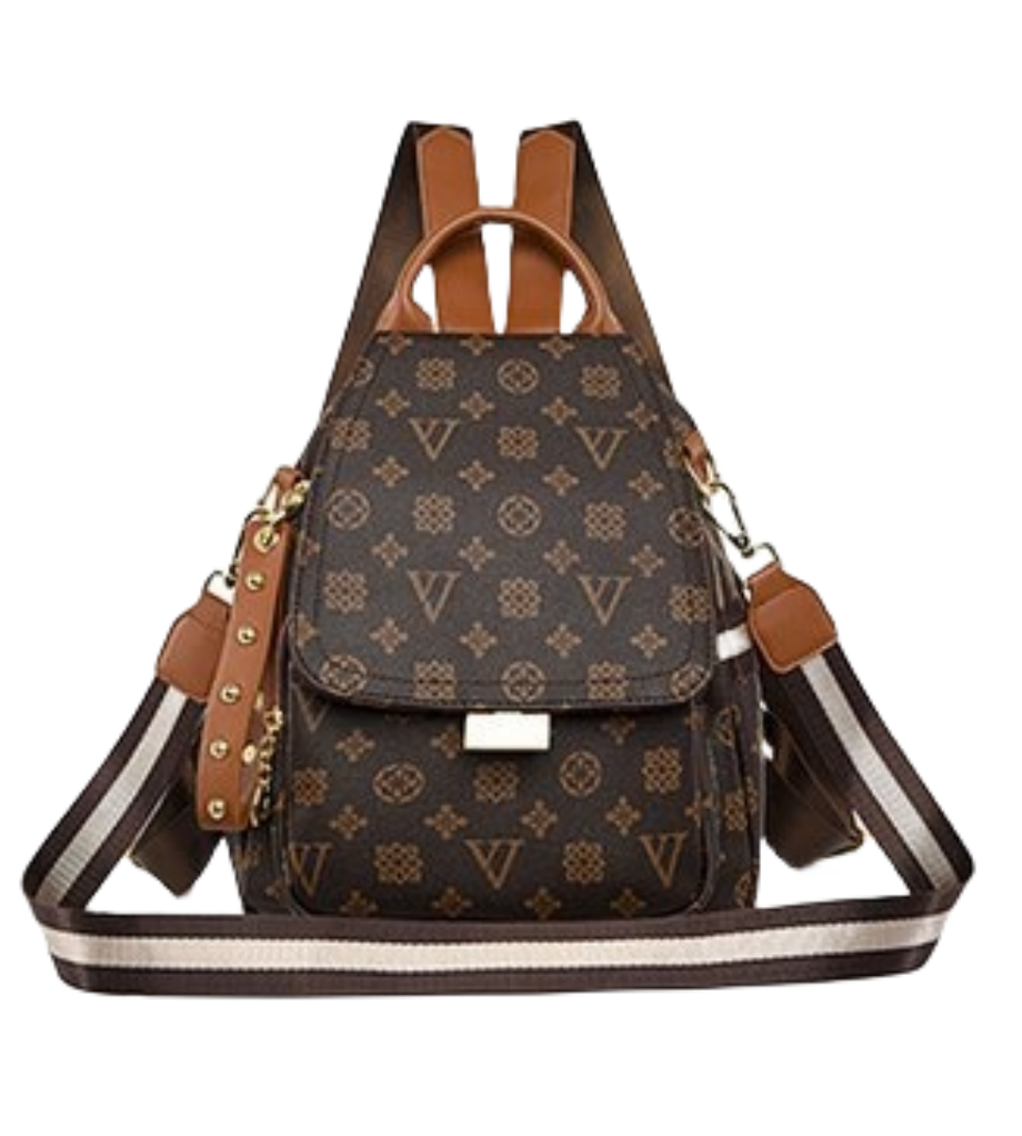 Shoulder Bag for Women's New PVC Leather Casual Backpack 24Hr Smart