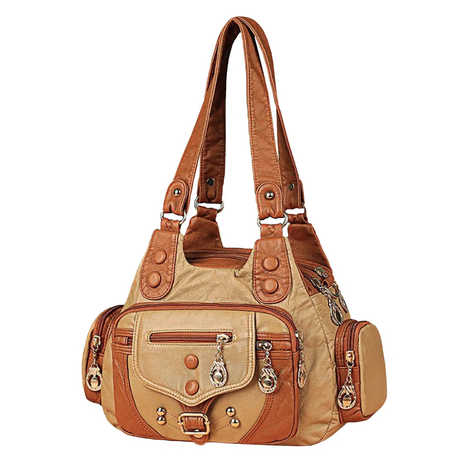 Soft Women Bag Faux Leather Large Shoulder Tote Crossbody Hobo Bag Handbag Purse 24Hr Smart