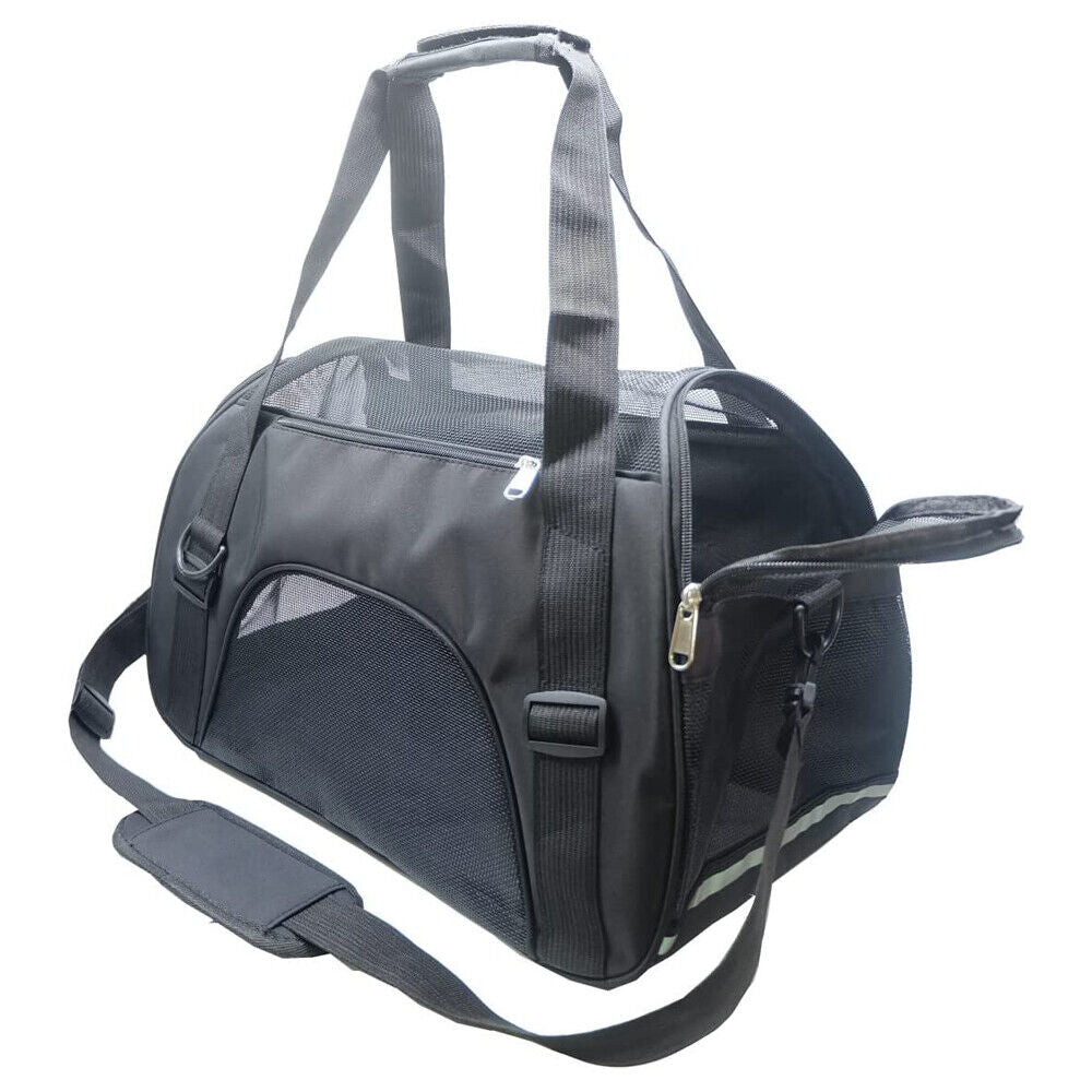 Pet Dog Cat Carrier Travel Tote Bag Comfort Case Soft Sided Airline Approved M L 24Hr Smart