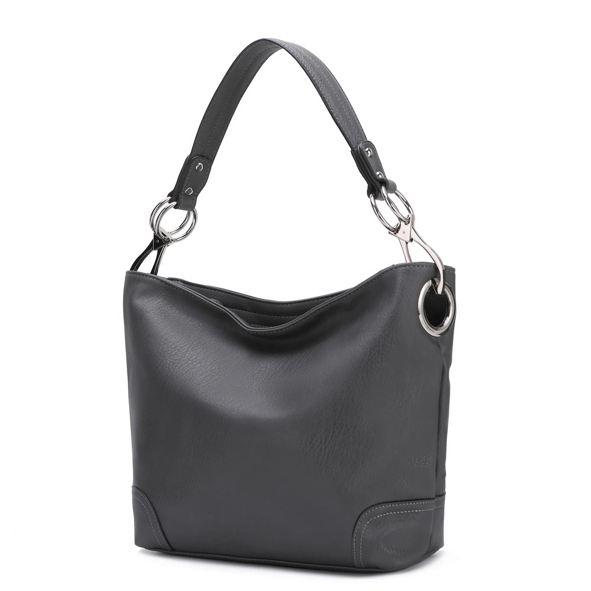 MKF Collection Emily Soft Vegan Leather Hobo Bag by Mia K 24Hr Smart