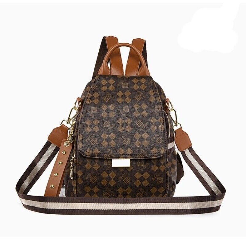 Shoulder Bag for Women's New PVC Leather Casual Backpack 24Hr Smart