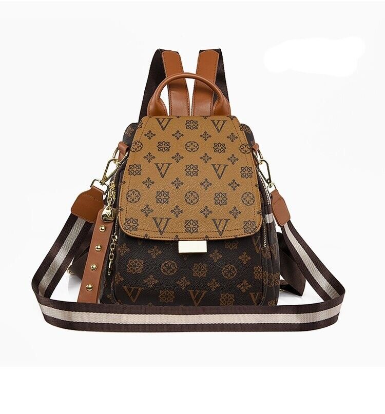 Shoulder Bag for Women's New PVC Leather Casual Backpack 24Hr Smart