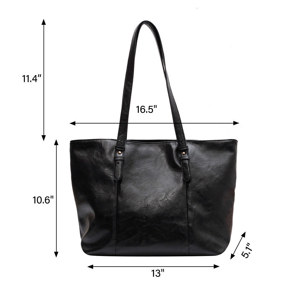 Women Lady Leather Handbag Shoulder Messenger Satchel Tote Crossbody Purse Bag 24Hr Smart