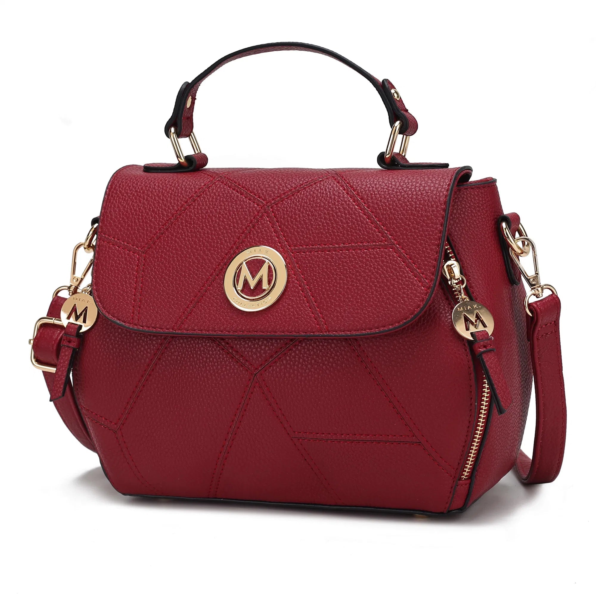 MKF Collection Clementine Vegan Leather Women Satchel Bag by Mia K 24Hr Smart