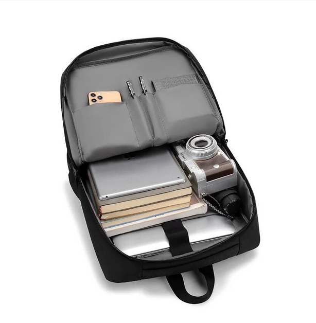 Large Capacity Waterproof Backpack , Casual Fashion Laptop Bag, Wear-Resistant, 24Hr Smart