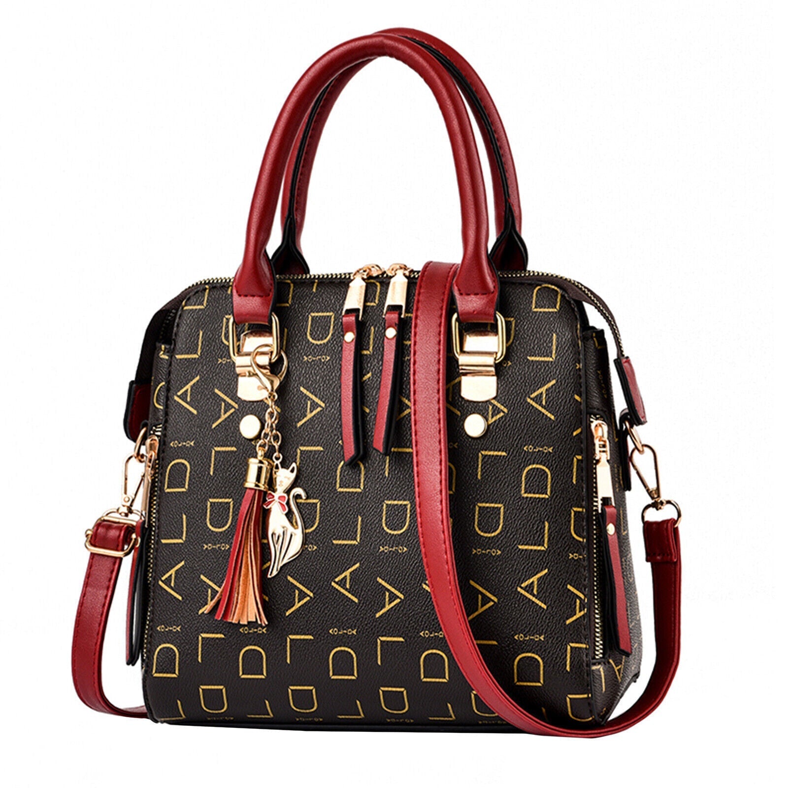 Women PU Leather Handbag Shoulder Bag Crossbody Satchel Messenger Purse Tote 24Hr Smart