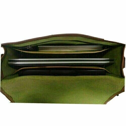 Women's BLACK Satchel Bag Genuine Leather Messenger Shoulder Laptop Bag 24Hr Smart