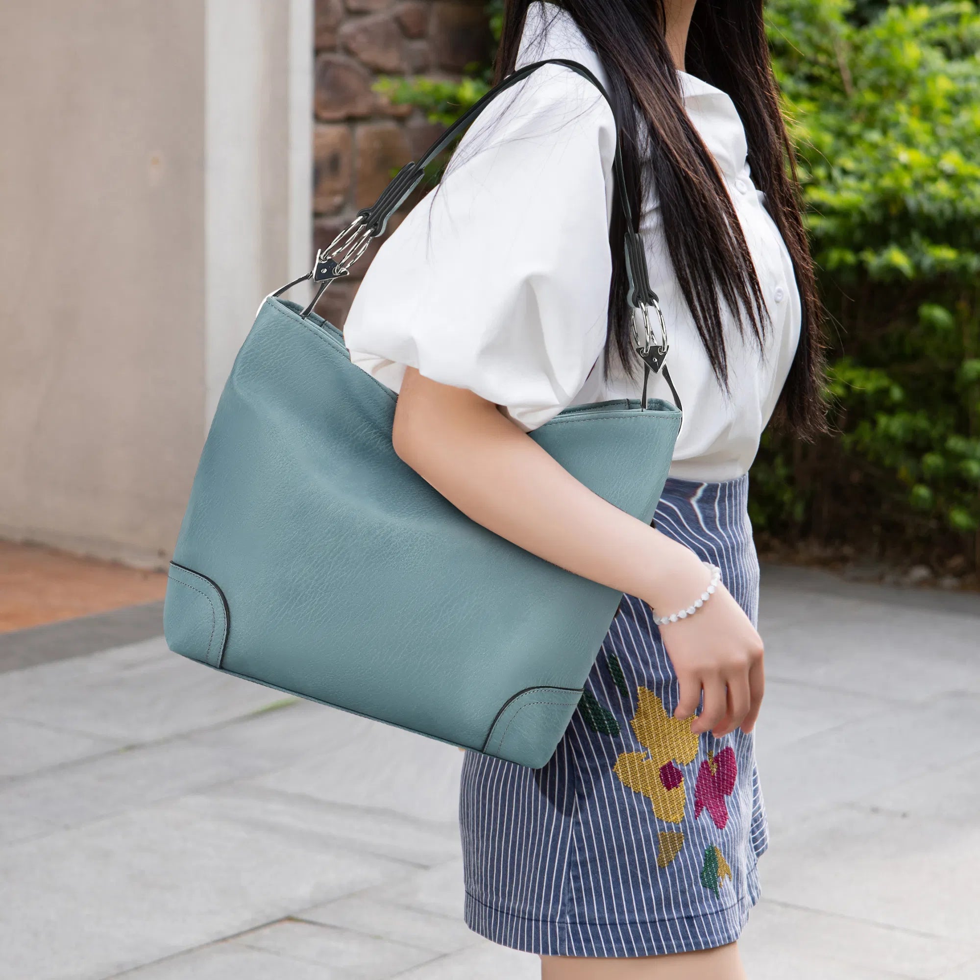 MKF Collection Emily Soft Vegan Leather Hobo Bag by Mia K 24Hr Smart