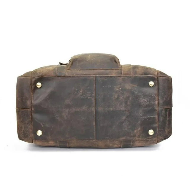 The Colden Duffle Bag | Large Capacity Leather Weekender 24Hr Smart