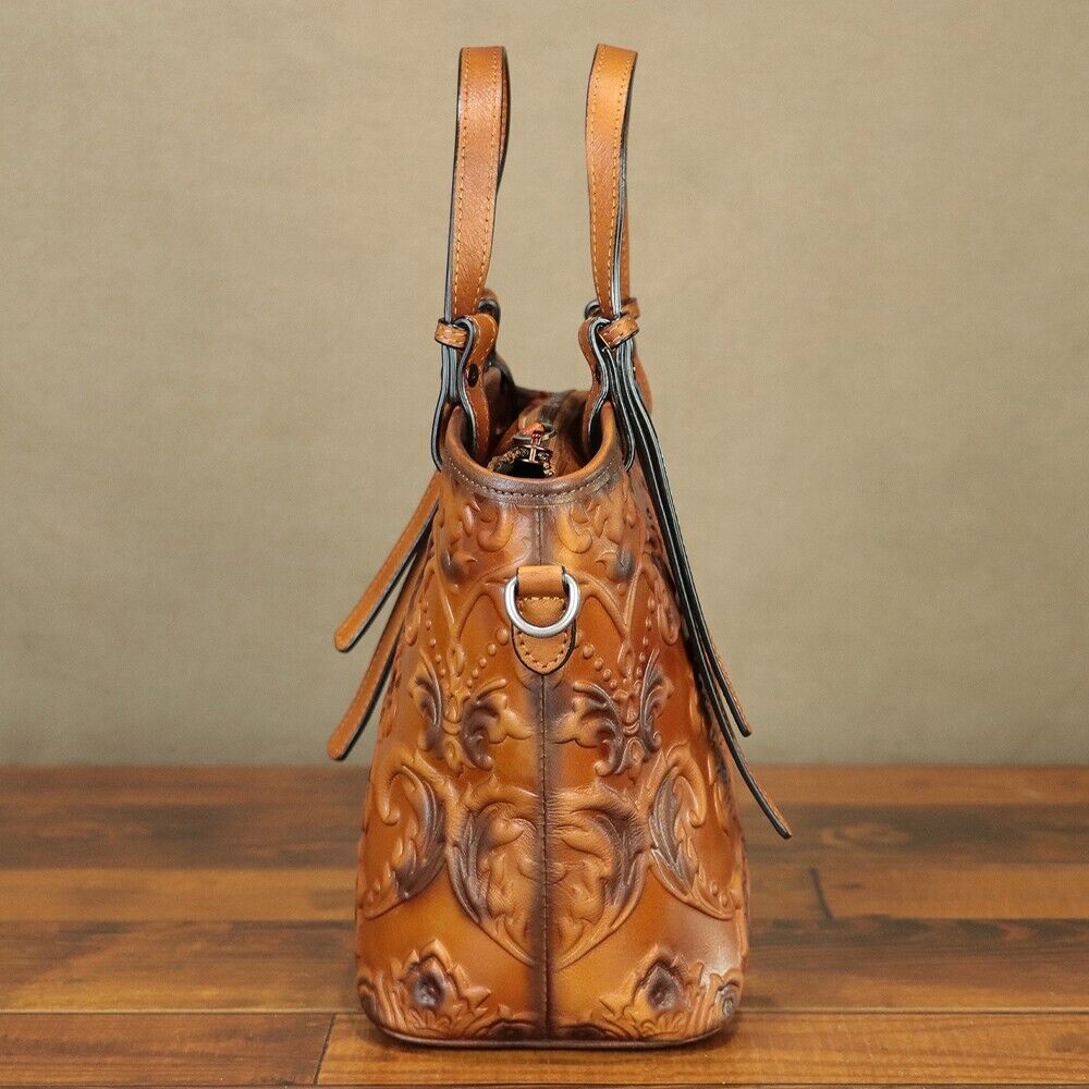 Genuine Leather Women Small Shoulder Bag Crossbody Purses Handmade Retro Handbag 24Hr Smart