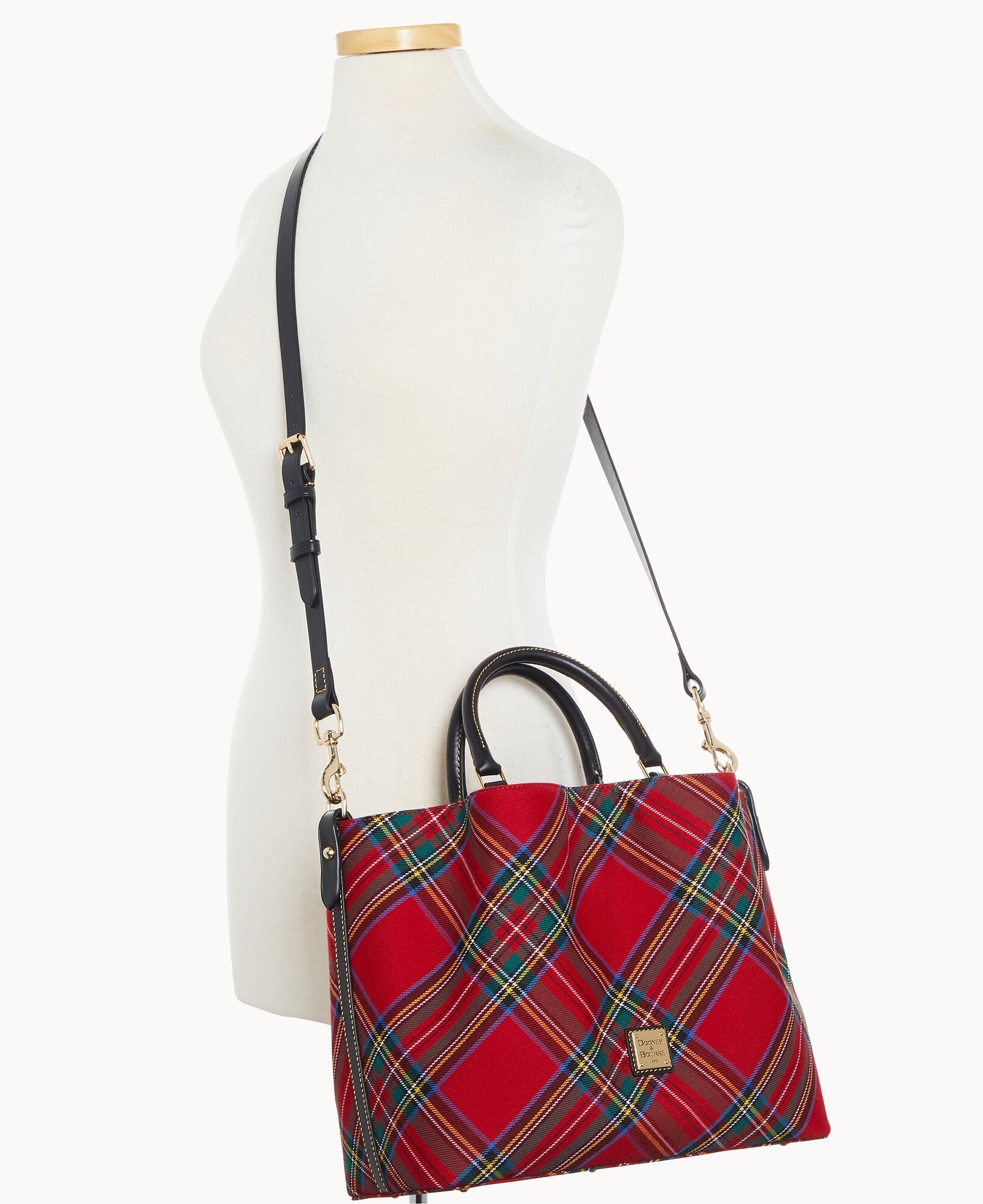 Dooney & Bourke Tartan Large Barlow Bag 24Hr Smart