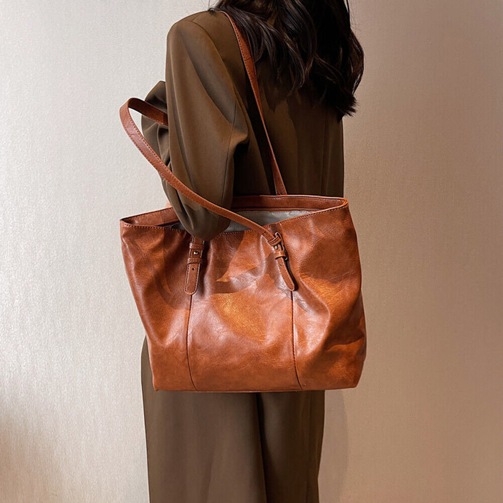 Women Lady Leather Handbag Shoulder Messenger Satchel Tote Crossbody Purse Bag 24Hr Smart