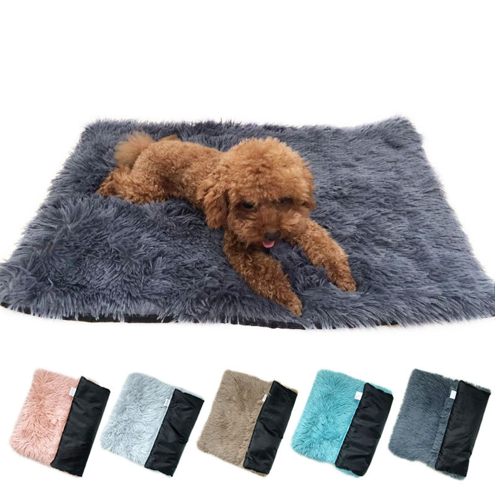 Soft Plush Padded Pet Sleeping Mat Soft Pet Mattress Puppy Dog Cat Sofa Cushion Warm and Breathable Large Dog Pet Bed Dog Mat