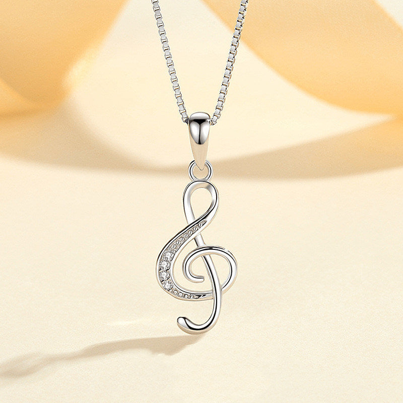 Special-interest Design Musical Note Pendant Necklace
