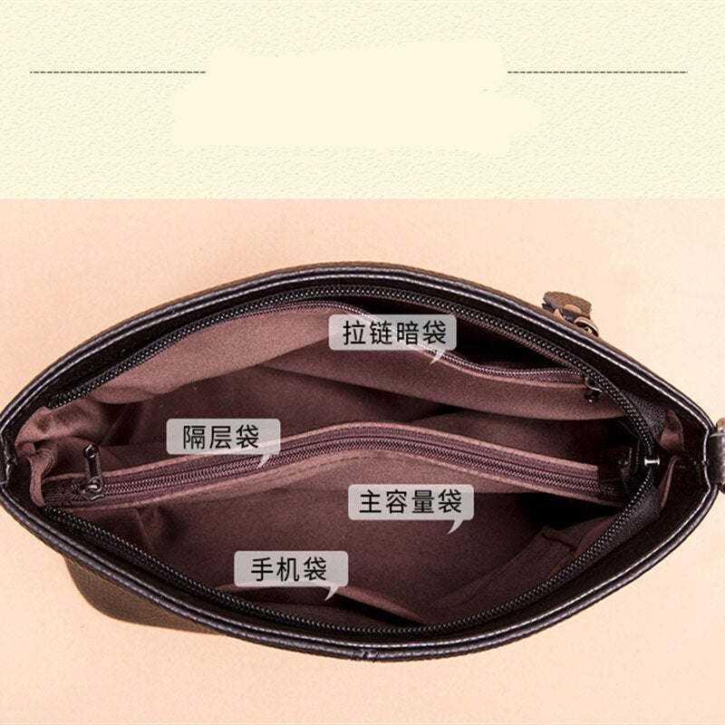Crocodile Pattern Cow Leather Black Small Shoulder Bags Women Bucket Messenger Bag High Quality Genuine Leather Female Handbags