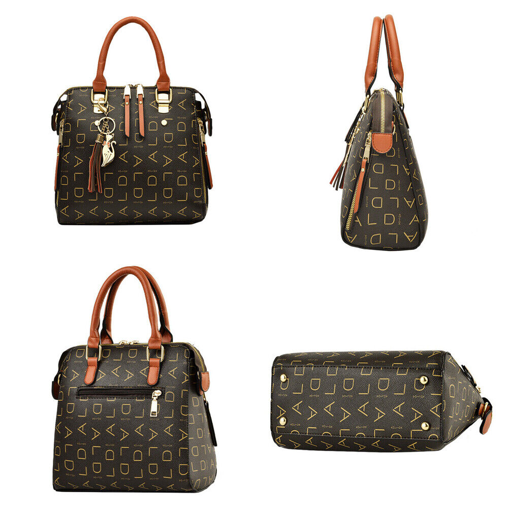 Women PU Leather Handbag Shoulder Bag Crossbody Satchel Messenger Purse Tote 24Hr Smart