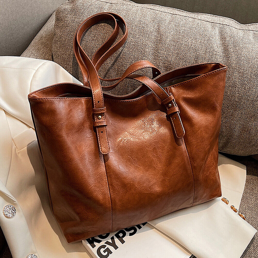 Women Lady Leather Handbag Shoulder Messenger Satchel Tote Crossbody Purse Bag 24Hr Smart