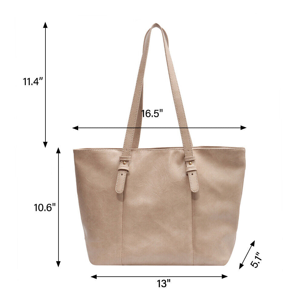 Women Lady Leather Handbag Shoulder Messenger Satchel Tote Crossbody Purse Bag 24Hr Smart