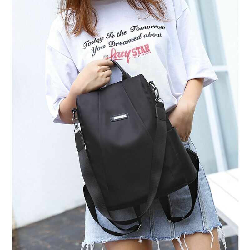 Women Anti-Theft Backpack Waterproof Rucksack Lady School Shoulder Bag Handbag 24Hr Smart