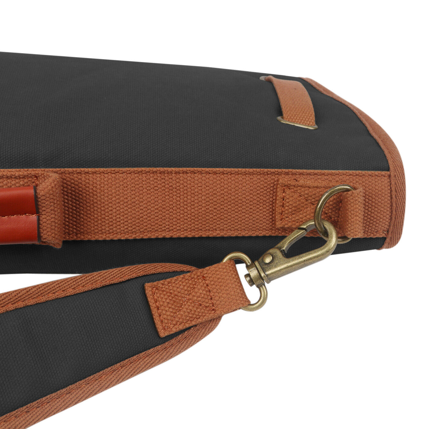 TOURBON Vintage Golf Bag Canvas & Leather Sunday Golf Carry Bag Shoulder Strap 24Hr Smart