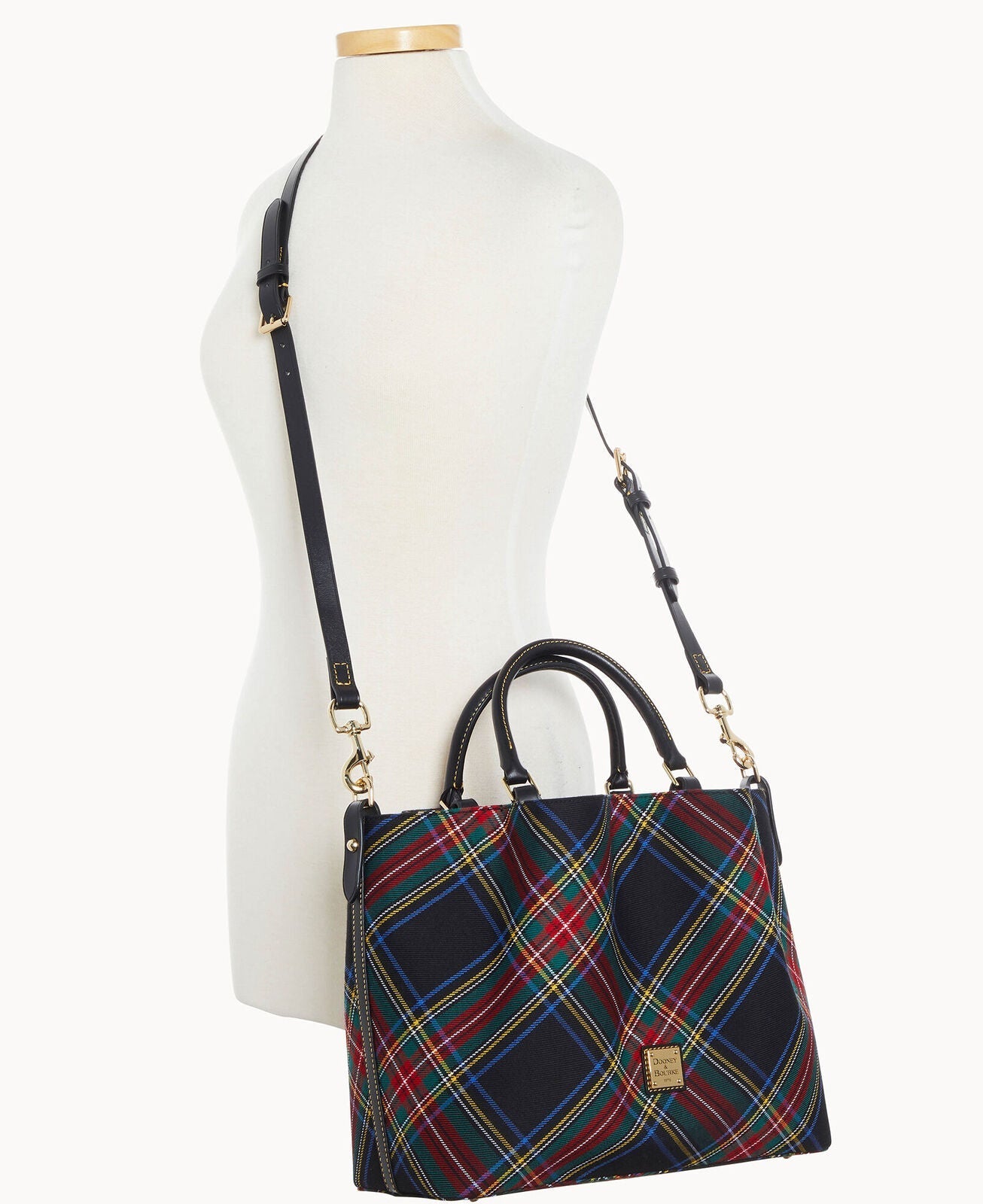 Dooney & Bourke Tartan Large Barlow Bag 24Hr Smart