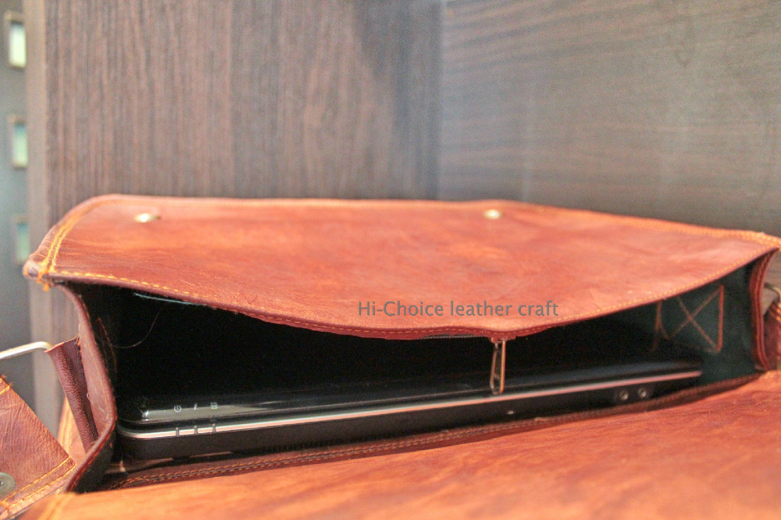 Men's Genuine Leather Vintage Laptop Messenger Hando Briefcase Bag Satchel 24Hr Smart