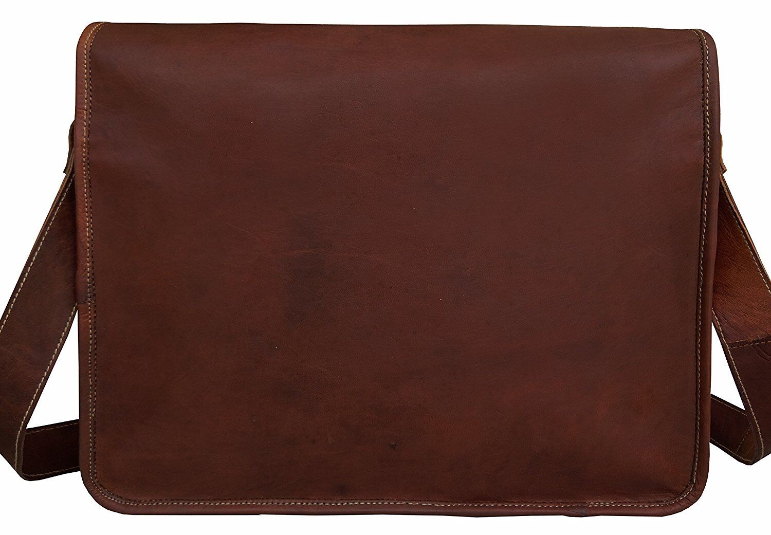 Leather Vintage Messenger Shoulder Men's Satchel ALL Laptop School Briefcase Bag 24Hr Smart