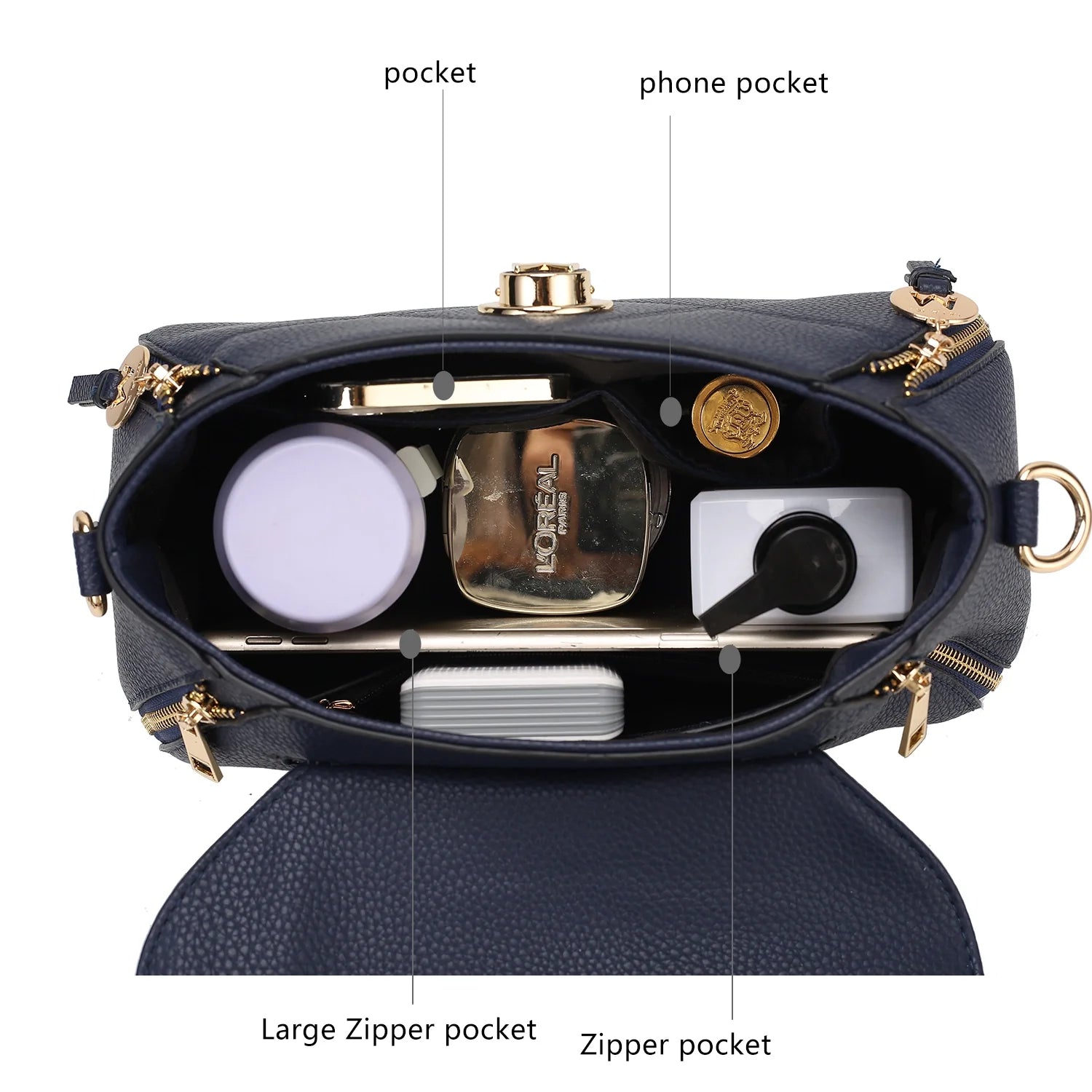 MKF Collection Clementine Vegan Leather Women Satchel Bag by Mia K 24Hr Smart