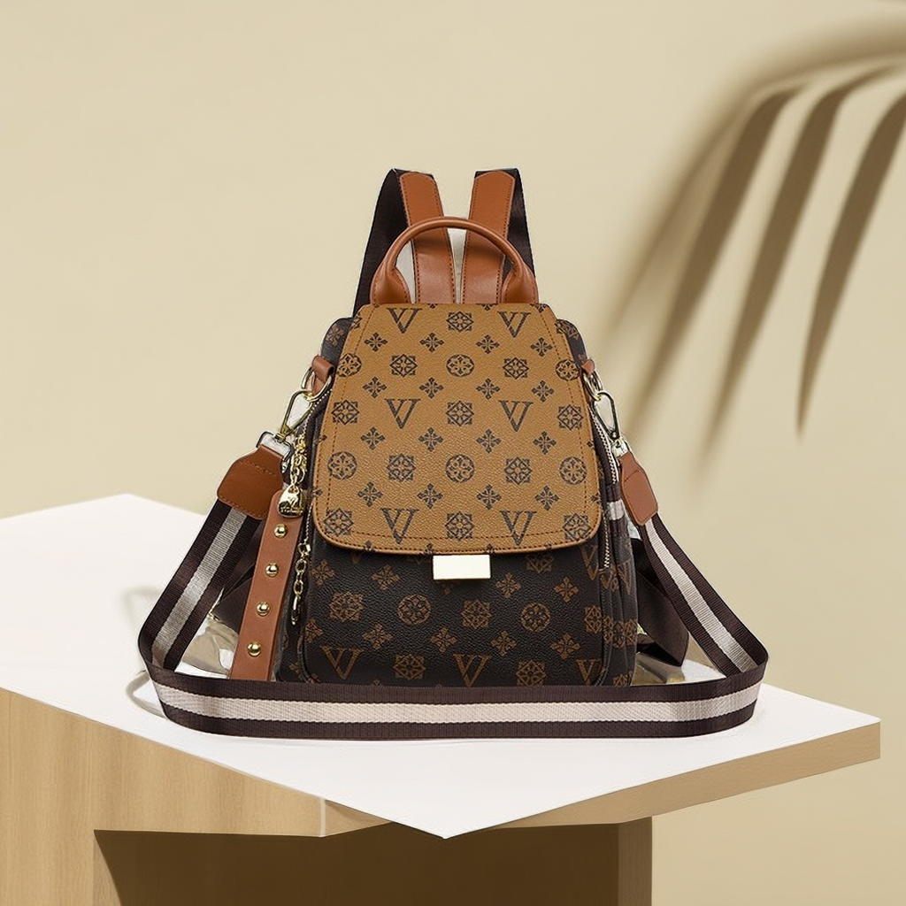 Shoulder Bag for Women's New PVC Leather Casual Backpack 24Hr Smart