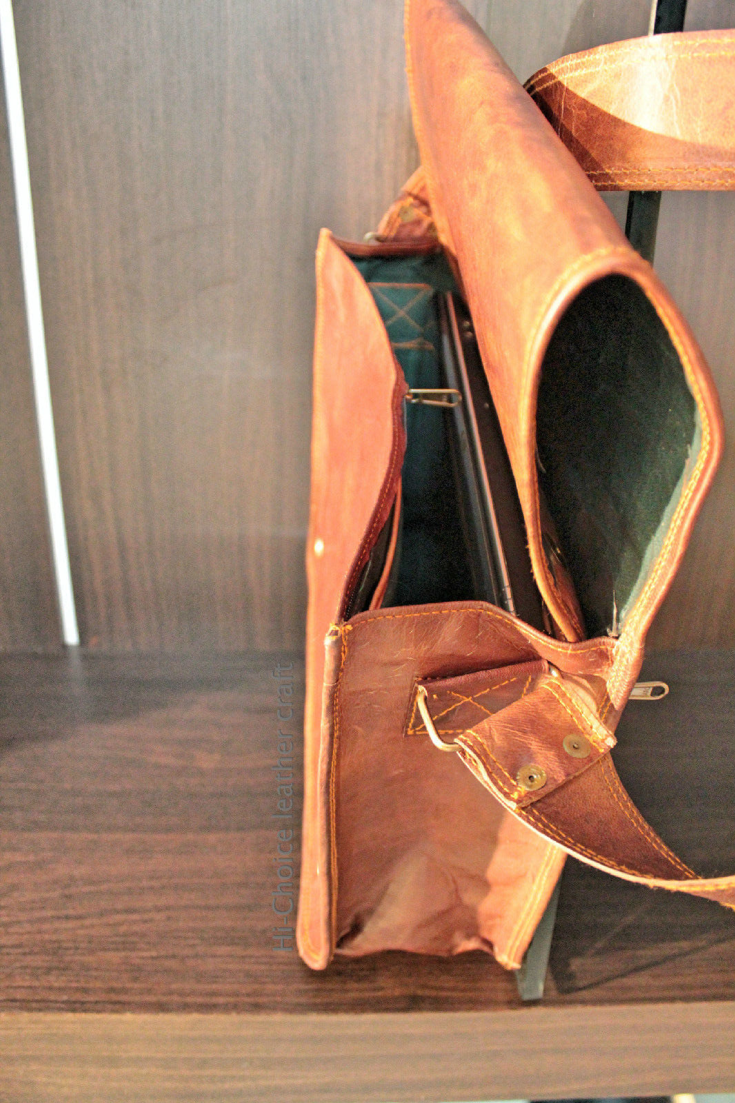 Men's Genuine Leather Vintage Laptop Messenger Hando Briefcase Bag Satchel 24Hr Smart