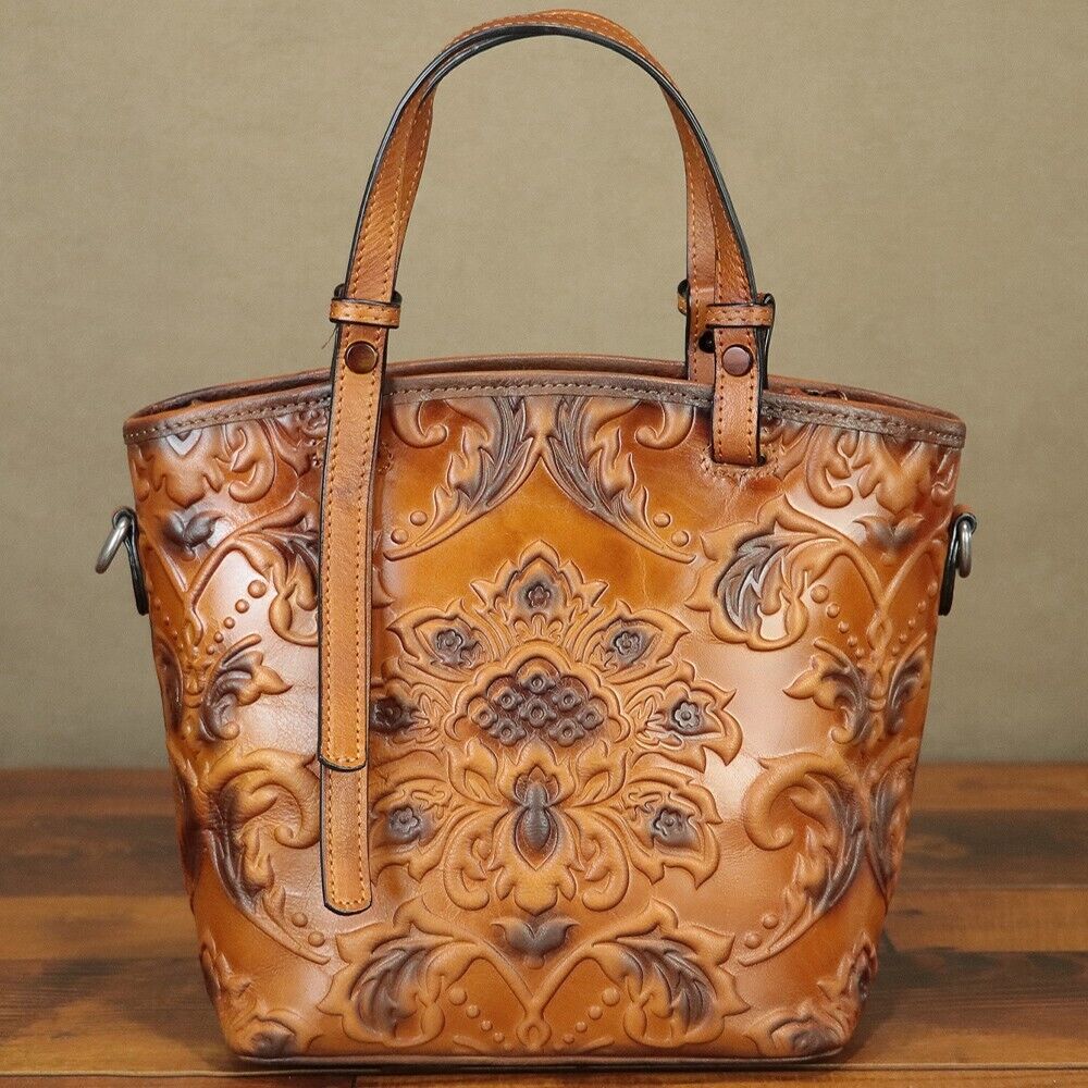 Genuine Leather Women Small Shoulder Bag Crossbody Purses Handmade Retro Handbag 24Hr Smart