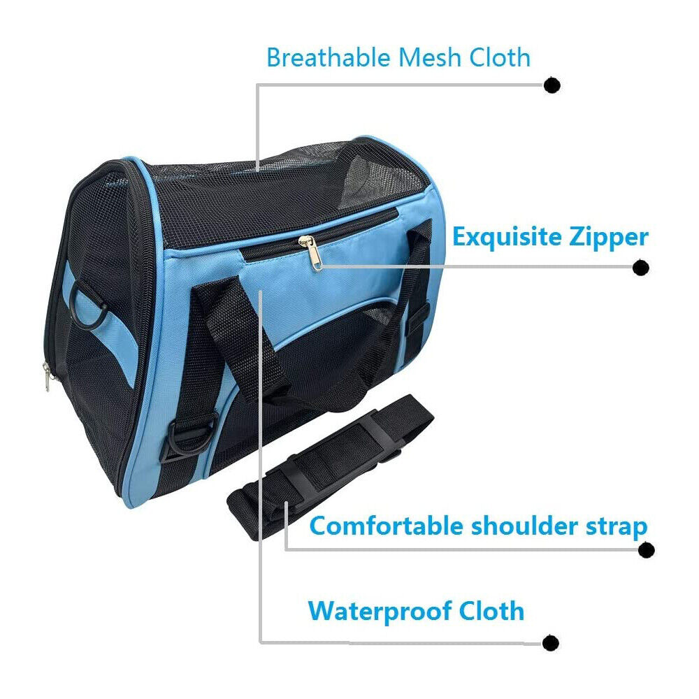 Pet Dog Cat Carrier Travel Tote Bag Comfort Case Soft Sided Airline Approved M L 24Hr Smart
