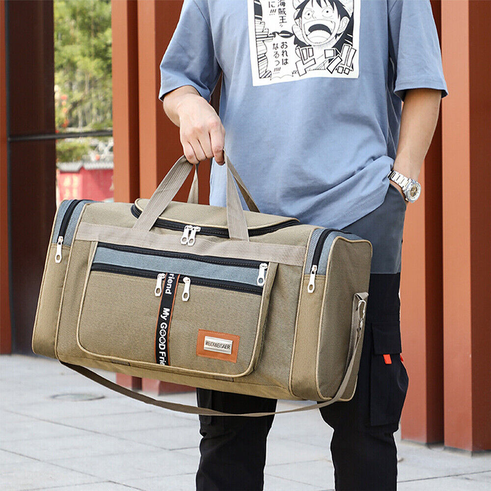 Oxford Duffle Luggage Bag Waterproof Travel Gym Sports Handbag w/ Shoulder Strap 24Hr Smart