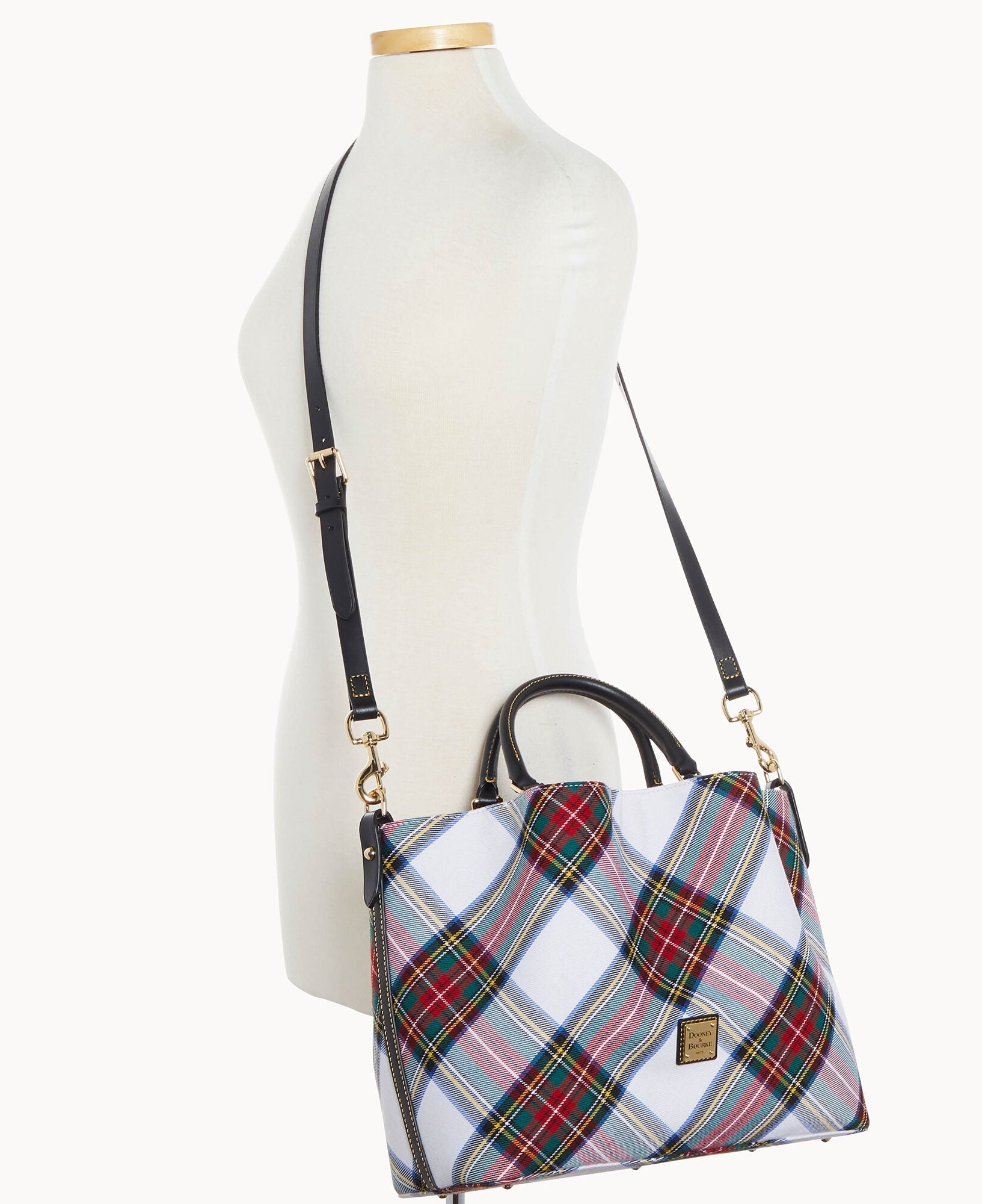 Dooney & Bourke Tartan Large Barlow Bag 24Hr Smart
