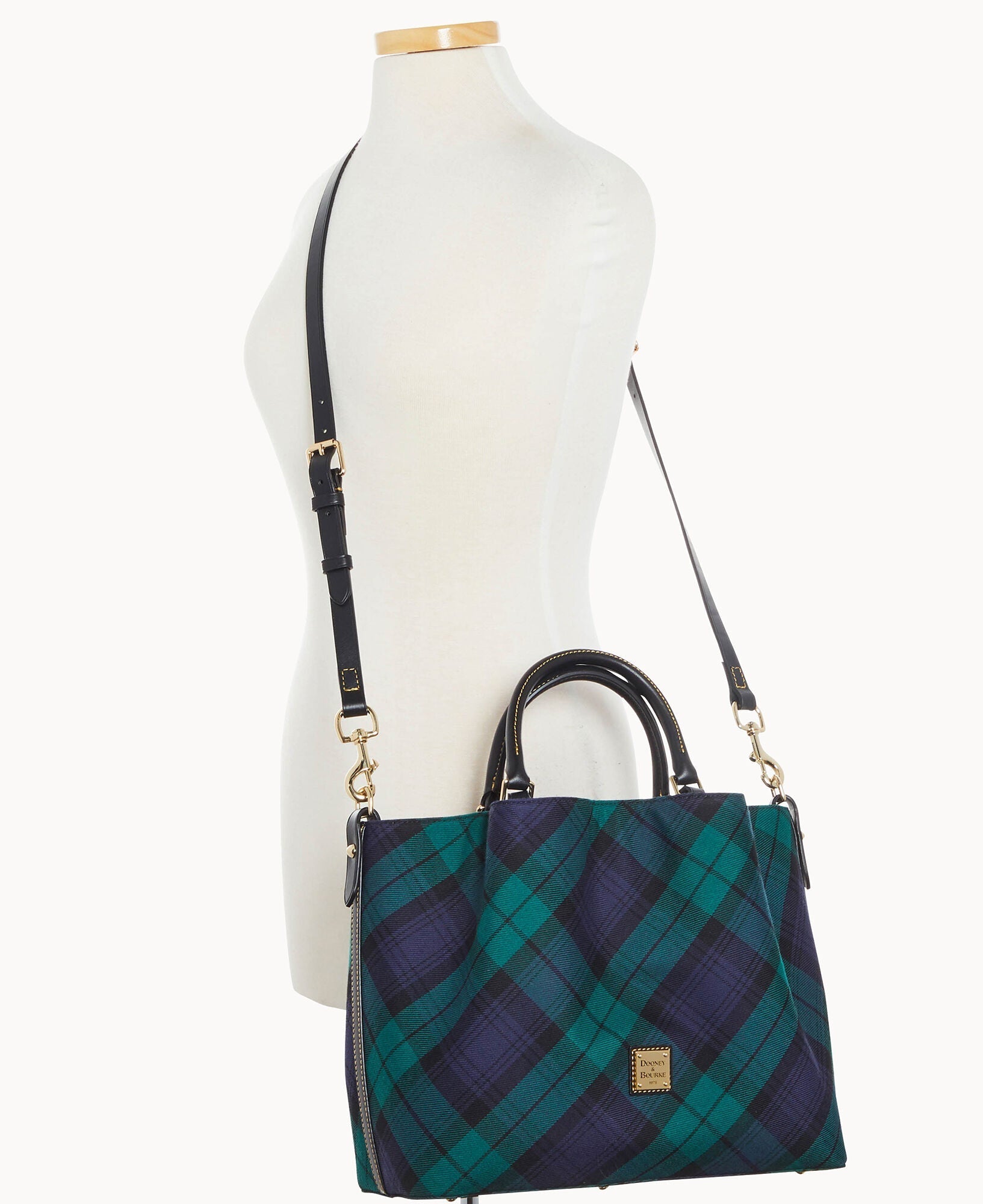 Dooney & Bourke Tartan Large Barlow Bag 24Hr Smart