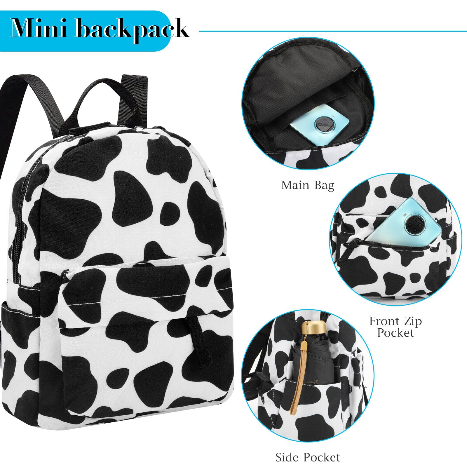 Backpack Women Purse Shoulder Rucksack Small Travel Bag Handbag Schoolbag Gift
