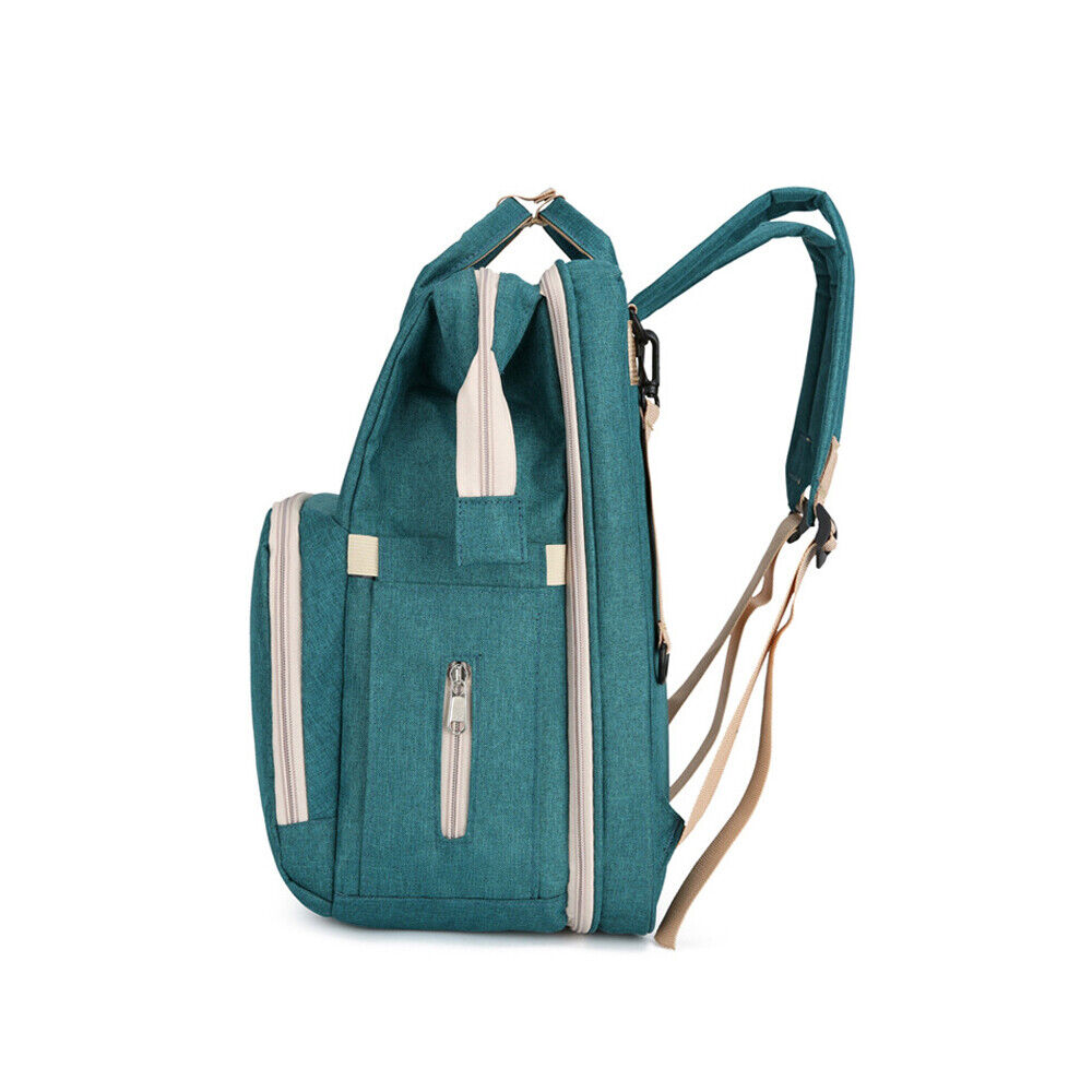 Waterproof 3 in 1 Baby Diaper Bag Backpack with Bassinet Changing Station Travel 24Hr Smart