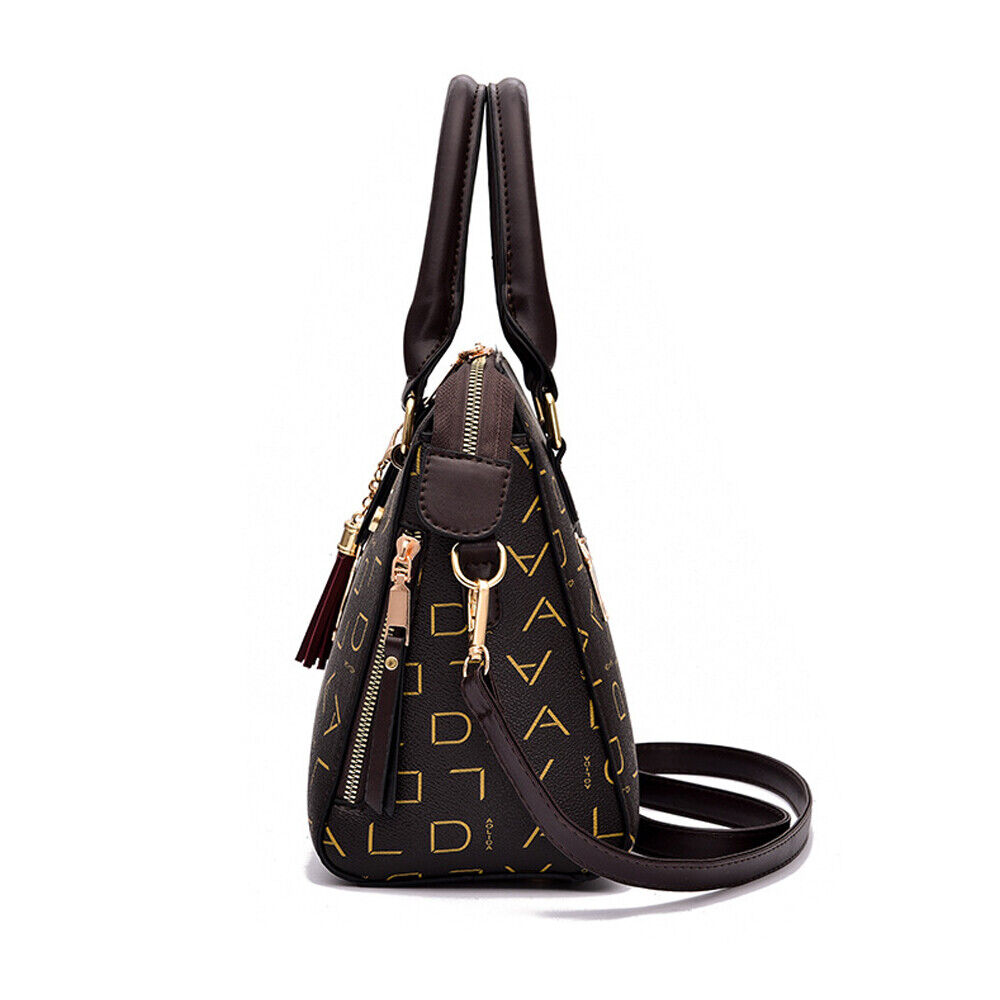 Women PU Leather Handbag Shoulder Bag Crossbody Satchel Messenger Purse Tote 24Hr Smart